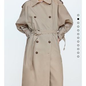 Zara Classic Long Trench Coat